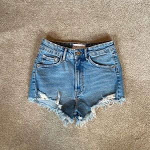 High waisted jean shorts from Zara